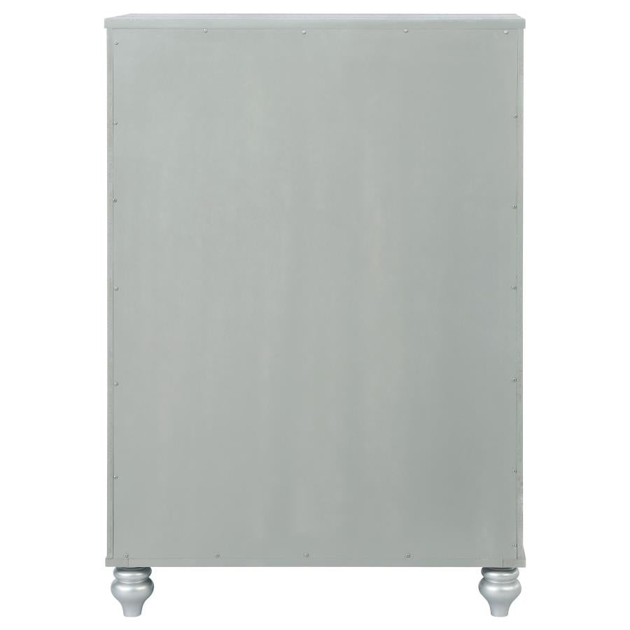 Gunnison 5-drawer Bedroom Chest Silver Metallic - 223215
