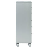 Gunnison 5-drawer Bedroom Chest Silver Metallic - 223215