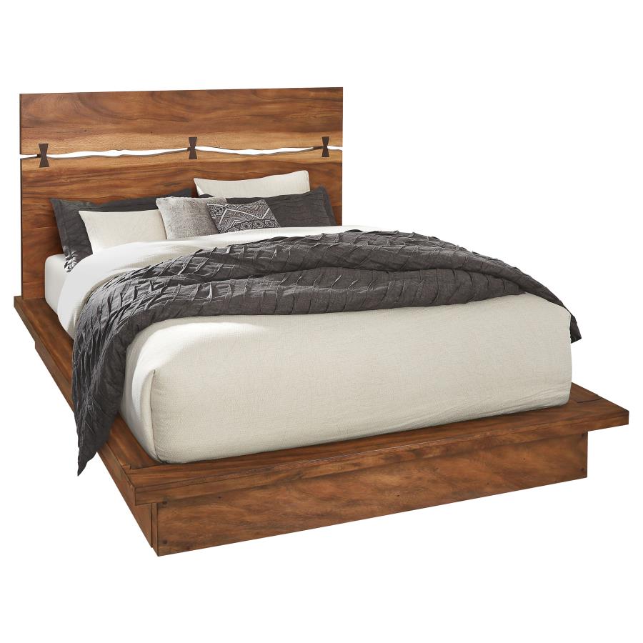 Winslow Wood California King Panel Bed Smokey Walnut - 223250KW