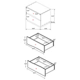 Winslow 4-piece Queen Bedroom Set Smokey Walnut - 223250Q-S4