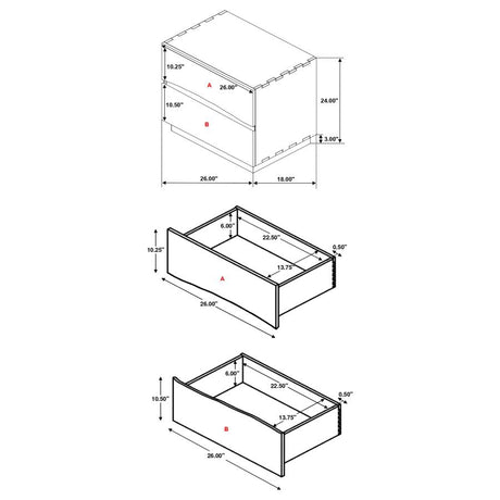 Winslow 4-piece Queen Bedroom Set Smokey Walnut - 223250Q-S4