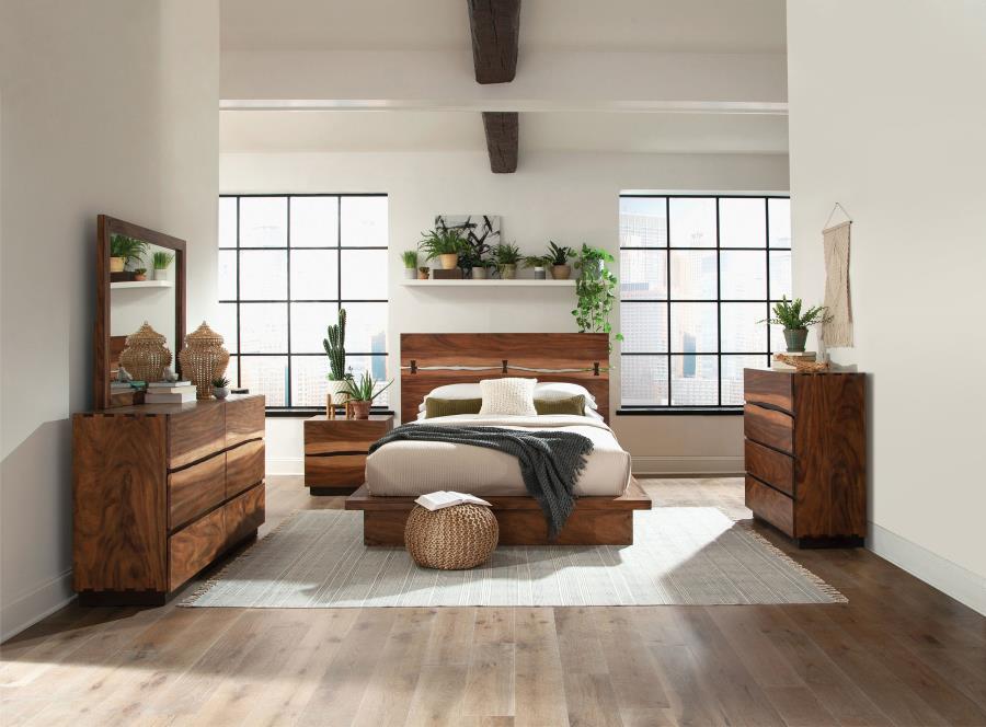 Winslow 5-piece Queen Bedroom Set Smokey Walnut - 223250Q-S5