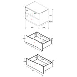 Winslow 4-piece Eastern King Bedroom Set Smokey Walnut - 223250SKE-S4