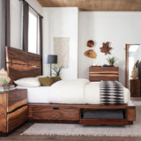Winslow Wood Eastern King Storage Panel Bed Smokey Walnut - 223250SKE