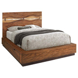Winslow Wood Eastern King Storage Panel Bed Smokey Walnut - 223250SKE