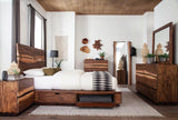 Winslow Wood Eastern King Storage Panel Bed Smokey Walnut - 223250SKE
