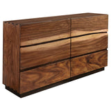 Winslow 6-drawer Dresser Smokey Walnut - 223253