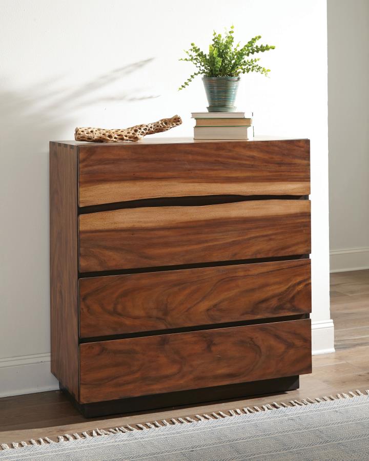 Winslow 4-drawer Bedroom Chest Smokey Walnut - 223255