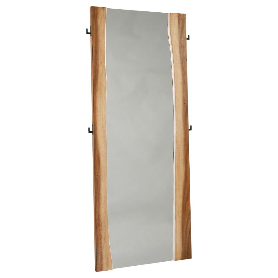 Winslow 31 x 76 Inch Standing Floor Mirror Smokey Walnut - 223256