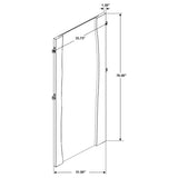Winslow 31 x 76 Inch Standing Floor Mirror Smokey Walnut - 223256