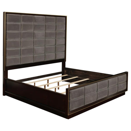 Durango 4-piece Eastern King Bedroom Set Smoked Peppercorn - 223261KE-S4