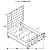 Durango 4-piece Eastern King Bedroom Set Smoked Peppercorn - 223261KE-S4