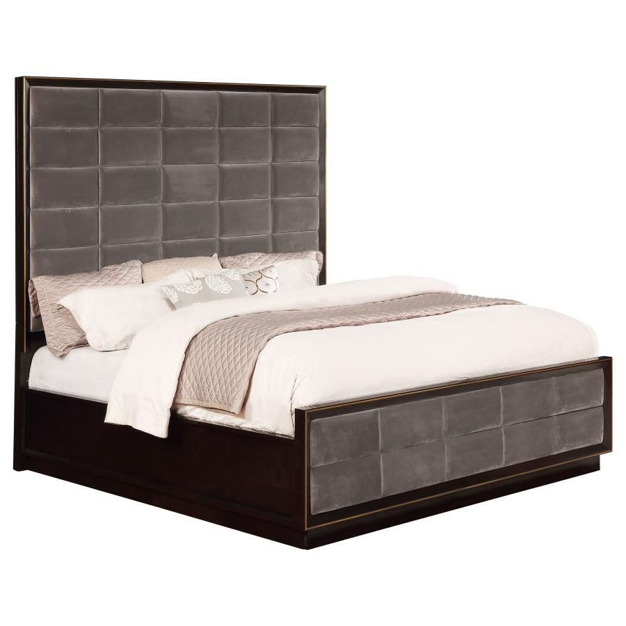 Durango 77-inch Queen Panel Bed Smoked Peppercorn - 223261Q