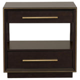 Durango 2-drawer Nightstand Smoked Peppercorn - 223262