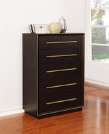 Durango 5-drawer Bedroom Chest Smoked Peppercorn - 223265