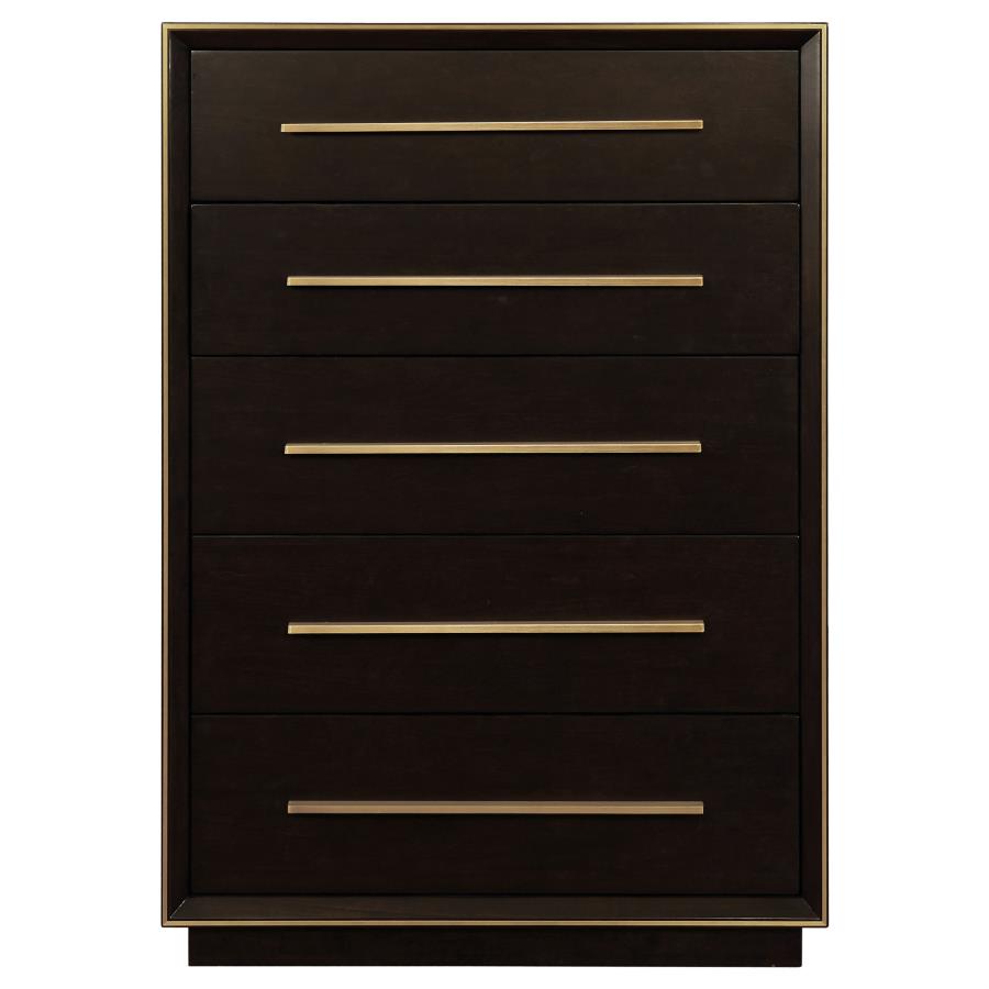 Durango 5-drawer Bedroom Chest Smoked Peppercorn - 223265