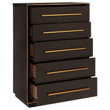 Durango 5-drawer Bedroom Chest Smoked Peppercorn - 223265