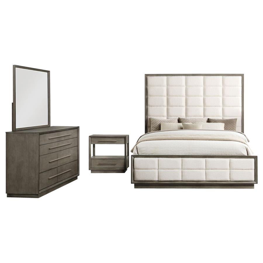 Durango 4-piece Eastern King Bedroom Set Taupe Oak - 223271KE-S4