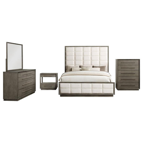 Durango 5-piece Eastern King Bedroom Set Taupe Oak - 223271KE-S5