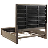 Durango 80-inch Eastern King Panel Bed Taupe Oak - 223271KE