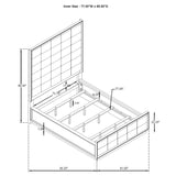 Durango 4-piece California King Bedroom Set Taupe Oak - 223271KW-S4