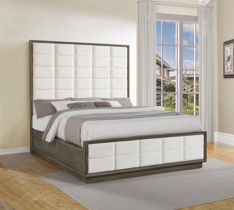 Durango 80-inch California King Panel Bed Taupe Oak - 223271KW