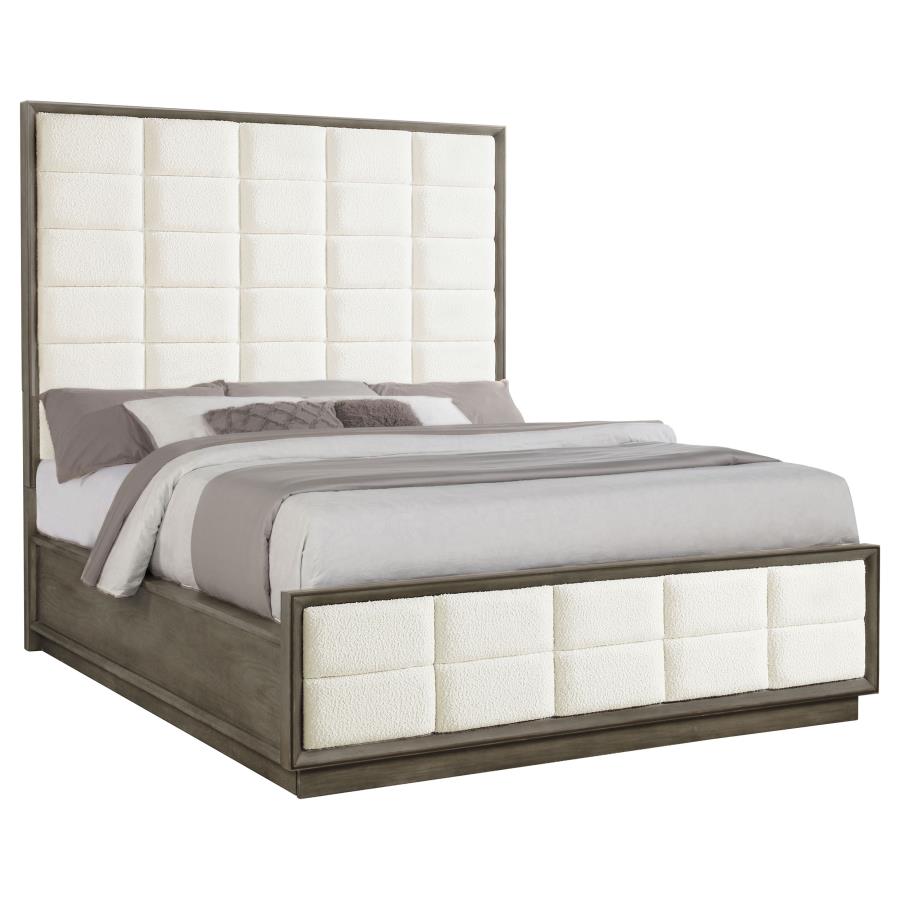 Durango 80-inch California King Panel Bed Taupe Oak - 223271KW