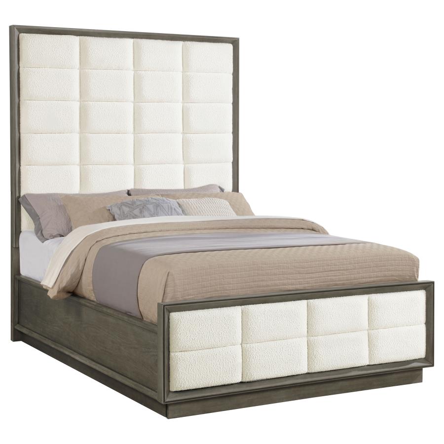 Durango 80-inch Queen Panel Bed Taupe Oak - 223271Q