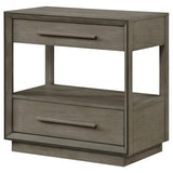 Durango 2-drawer Nightstand Bedside Table Taupe Oak - 223272