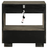 Durango 2-drawer Nightstand Bedside Table Taupe Oak - 223272