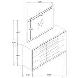 Durango 8-drawer Dresser and Mirror Taupe Oak - 223273M