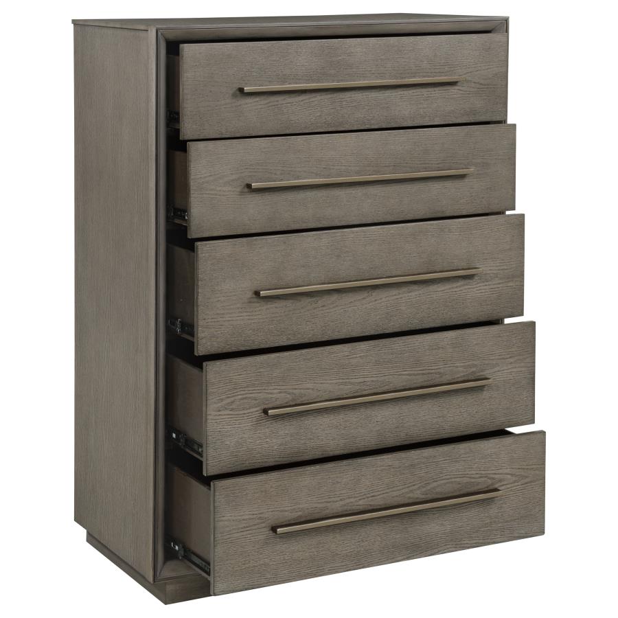 Durango 5-drawer Bedroom Chest Taupe Oak - 223275