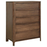 Maderia 5-piece Eastern King Bedroom Set Walnut - 223321KE-S5