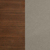 Maderia 57-inch Upholstered Eastern King Panel Bed Walnut - 223321KE