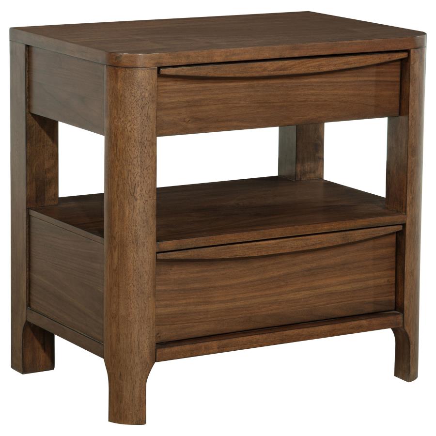 Maderia 4-piece California King Bedroom Set Walnut - 223321KW-S4