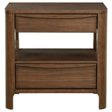 Maderia 2-drawer Nightstand Bedside Table Walnut - 223322