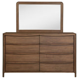 Maderia 8-drawer Dresser and Mirror Walnut - 223323M