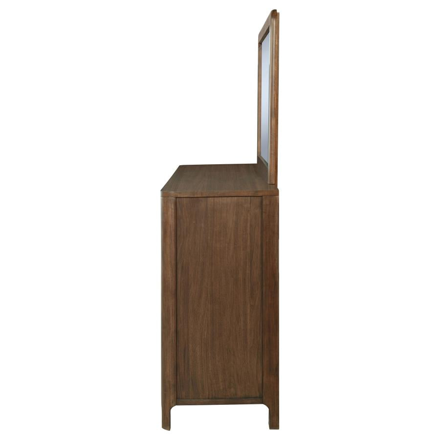 Maderia 8-drawer Dresser and Mirror Walnut - 223323M