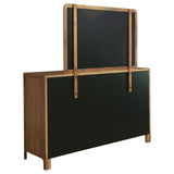 Maderia 8-drawer Dresser and Mirror Walnut - 223323M