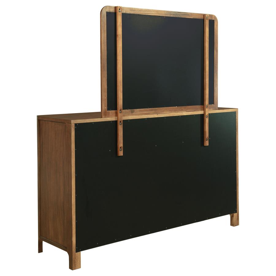 Maderia 8-drawer Dresser and Mirror Walnut - 223323M
