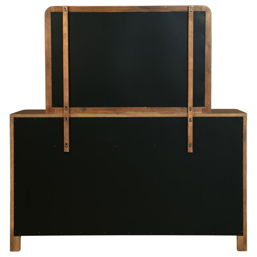 Maderia 8-drawer Dresser and Mirror Walnut - 223323M