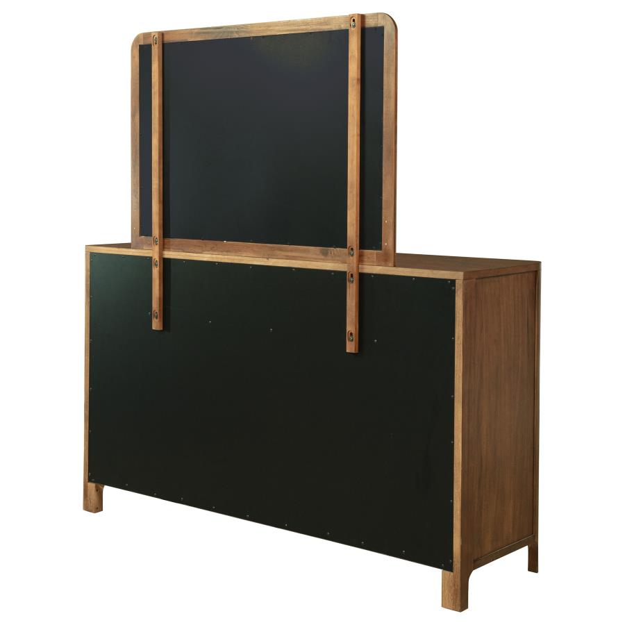 Maderia 8-drawer Dresser and Mirror Walnut - 223323M