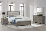 Wright 4-piece Eastern King Bedroom Set Brown Oak - 223341KE-S4