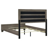 Wright 4-piece Eastern King Bedroom Set Brown Oak - 223341KE-S4