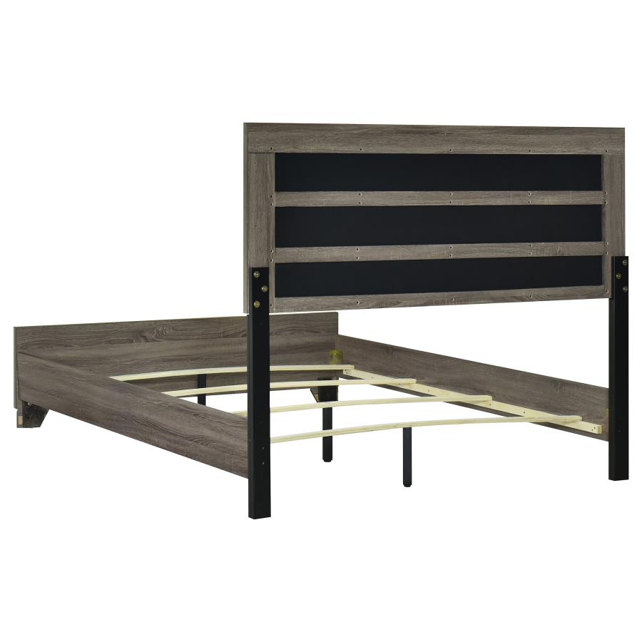 Wright 5-piece California King Bedroom Set Brown Oak - 223341KW-S5