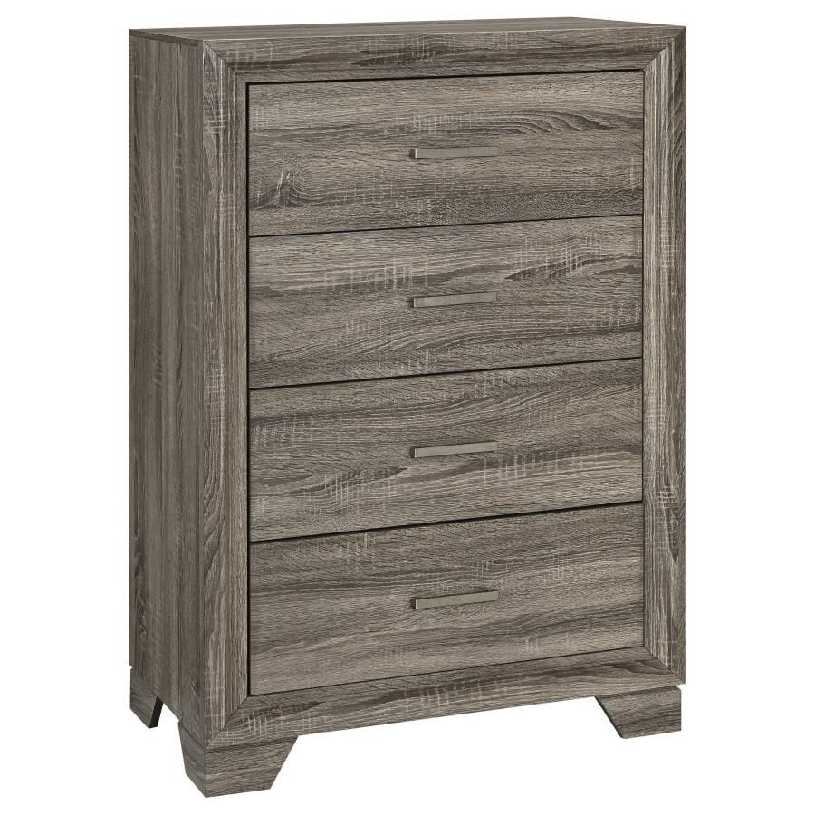 Wright 5-piece California King Bedroom Set Brown Oak - 223341KW-S5