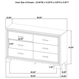 Wright 4-piece Queen Bedroom Set Brown Oak - 223341Q-S4