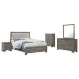 Wright 5-piece Queen Bedroom Set Brown Oak - 223341Q-S5
