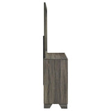 Wright 6-drawer Dresser and Mirror Brown Oak - 223343M