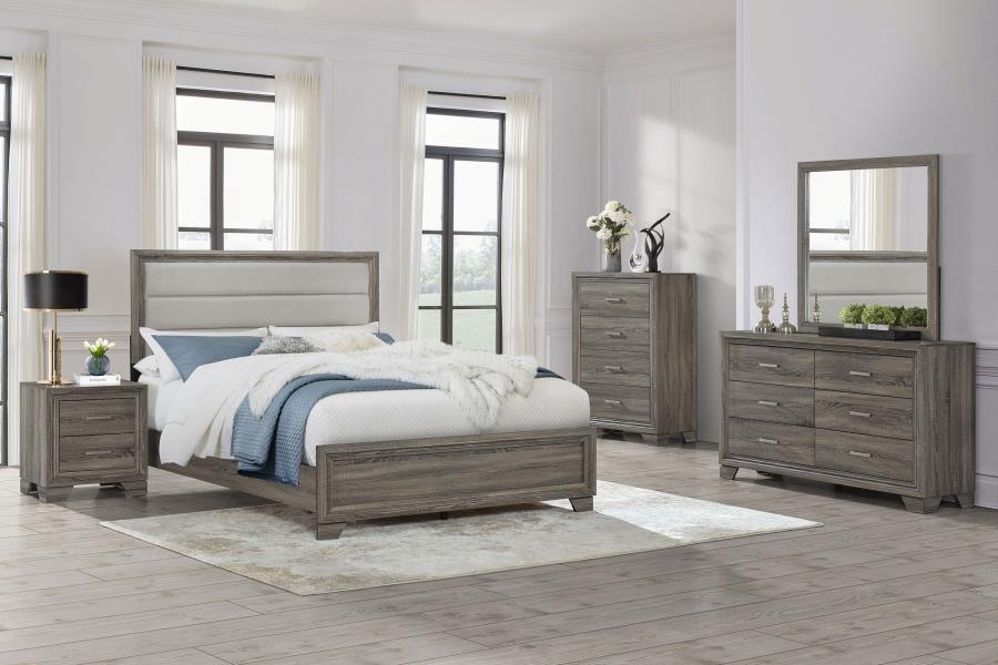 Wright 6-drawer Dresser and Mirror Brown Oak - 223343M